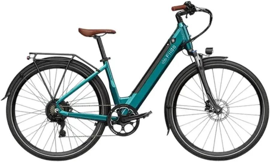 Fiido C11 Pro Elektrische Stadsfiets Groen Tot 104 km Actieradius Koppelsensor Hydraulische Schijfrem Lage Instap