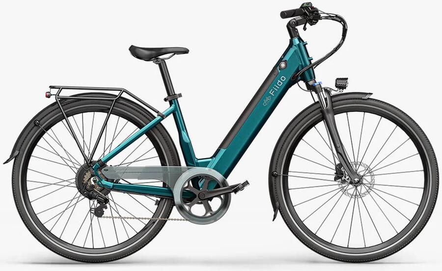 Fiido C11 Smaragdblauw 499Wh Elektrische Stadsfiets
