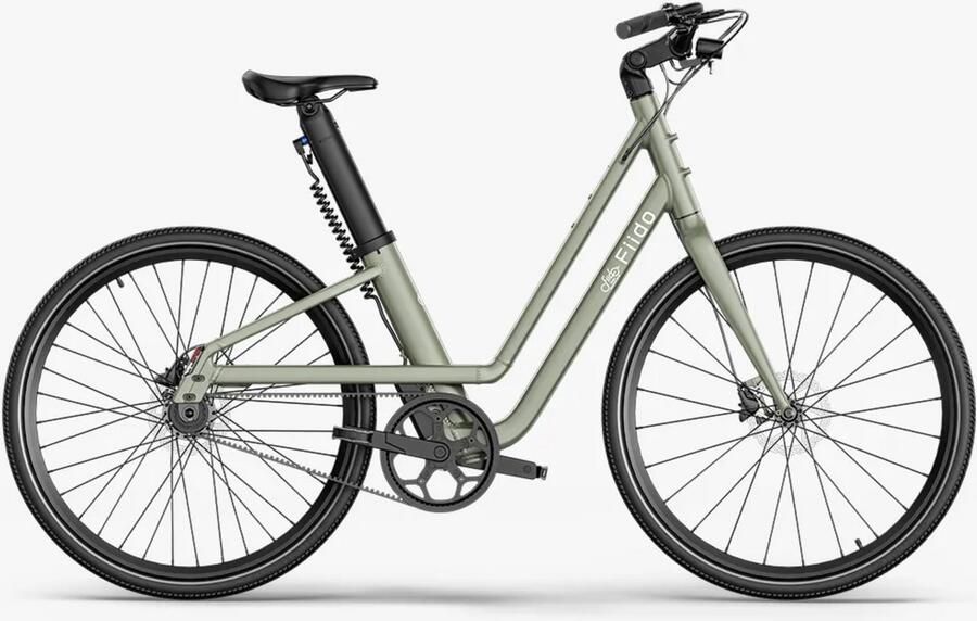 Fiido C700 Elektrische Stadsfiets Bud Geel 28 inch Belt Drive Accu 280.8Wh (36V) 250W (40Nm) Mivice Motor Hydraulische Rem