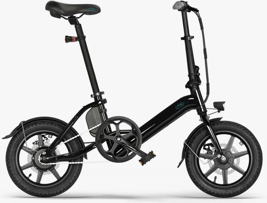 Fiido D3 Pro Elektrische Vouwfiets Zwart 14 inch