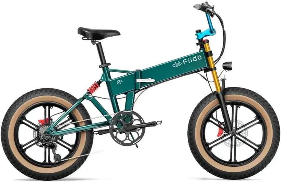 Fiido M1 Pro Elektrische Fatbike 20 inch 250W motor Actieradius tot 89 km 7 versnellingen Hydraulische schijfrem 557Wh accu Zwart