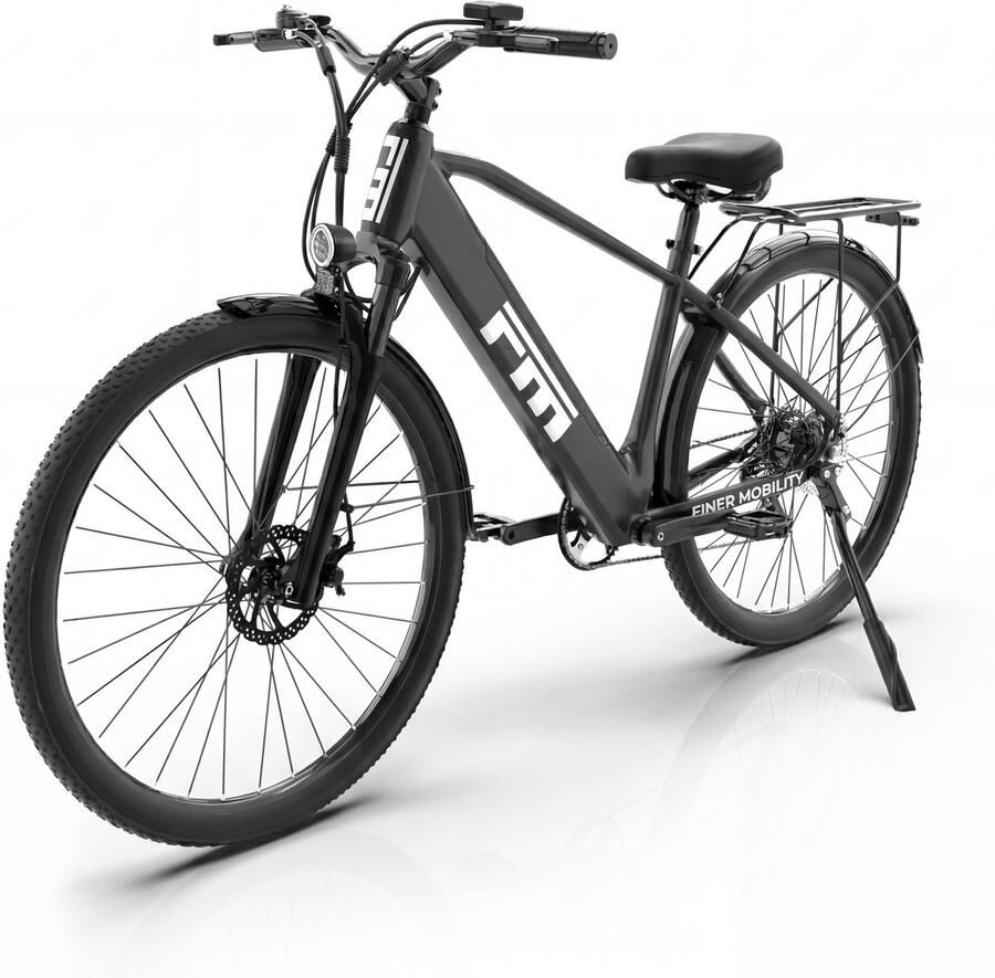 FINER MOBILITY M1 E-bike 50km actieradius 36V 13Ah accu Topsnelheid 25 km u Zwart