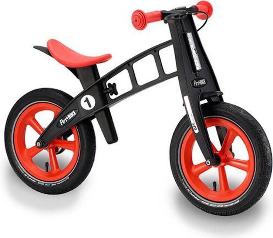 Firstbike loopfiets limited edition oranje met rem