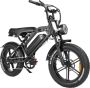 Funstar Fatbike OUXI V20 [Nieuwste 2024 Model] E bike Hydraulische Rem Bluetooth Met Extra remblokje Zwart Elektrische Fatbike E-Fatbike 7 versnellingen - Thumbnail 2