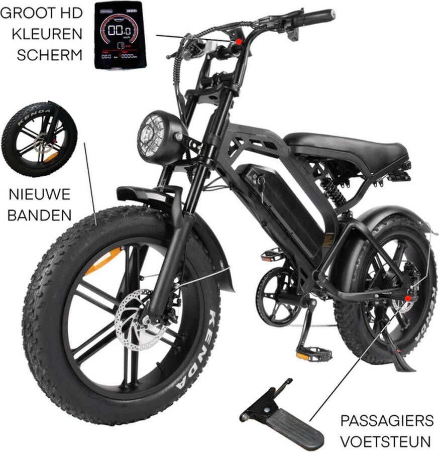 Funstar Fatbike V20 Pro Hydraulische Rem E bike Fatbike E-Fatbike Elektrische Fiets Met Accessoires