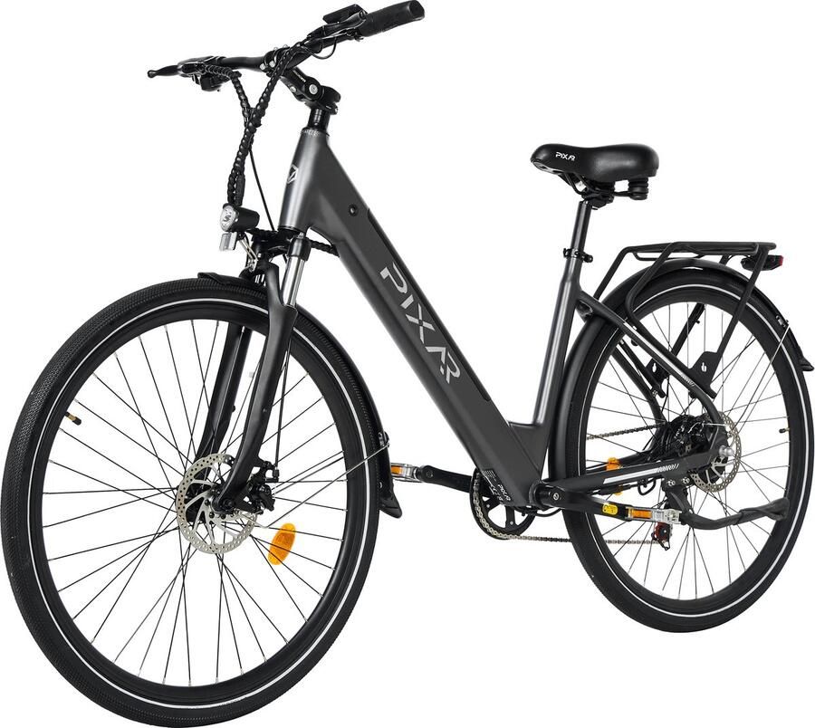 Galaxy City1 E-bike 700x40C Lichtgewicht Aluminium Frame 36V 10.4Ah EVE Accu 250W Motor Tot 45 km Bereik Mechanische Schijfrem Shi o 7 Versnellingen Voorvorkvering LCD Display-zwart