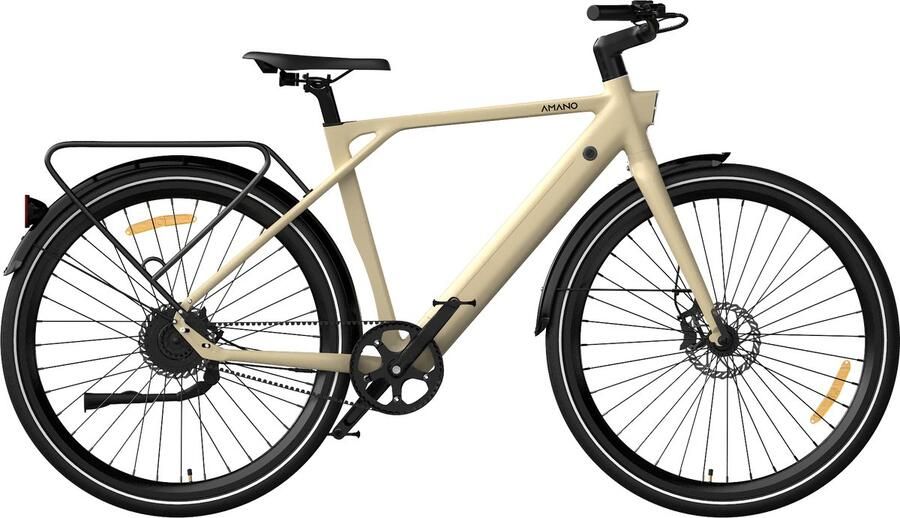 Galaxy S900 Elektrische Fiets 28 inch 360Wh Samsung Accu Tot 100 km Actieradius JDX Carbon Riemaandrijving ZOOM Hydraulische Schijfrem Lichtgewicht Aluminium Frame Torque Sensor-zwart-Geel