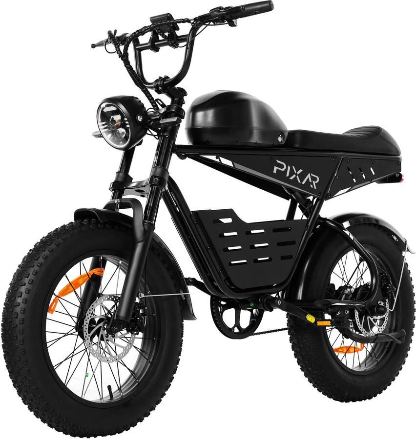 Galaxy Super Fatbike 20 Inch Extra Groot Bereik tot 130 km 36V 30Ah EVE Accu 250W Motor Voorvorkvering Mechanische Schijfrem LCD Display-zwart