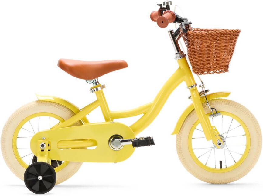 Generation Fietsen Generation Blanco 12 Inch Geel – Kinderfiets met dje Fiets voor kinderen van 2 tot 4 jaar