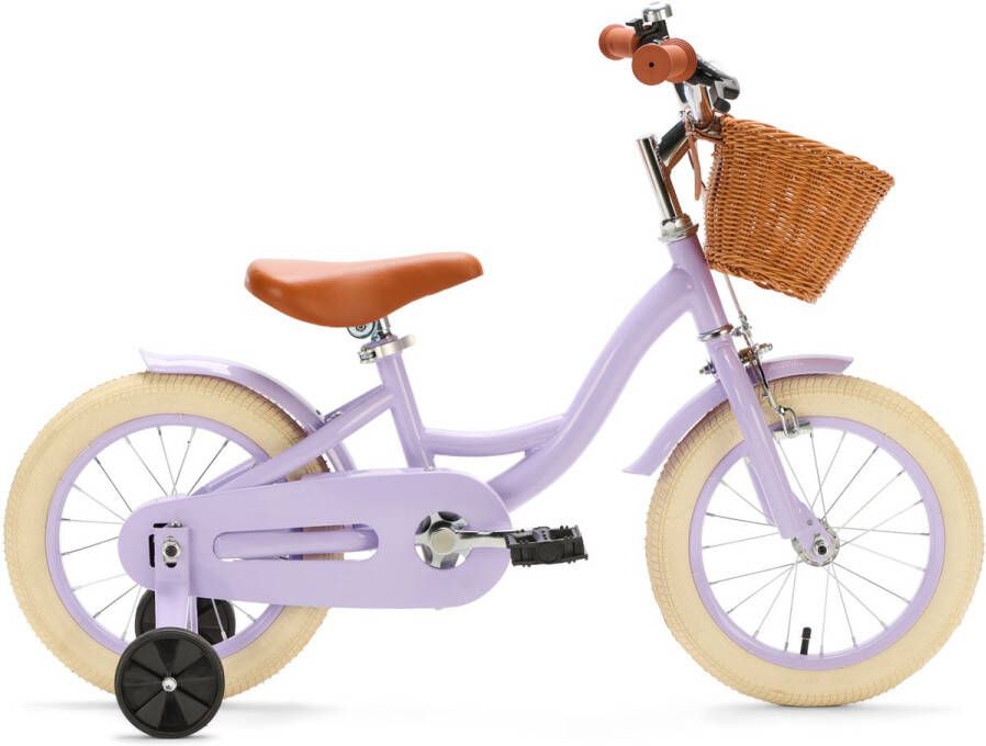 Generation Fietsen Generation Blanco 14 inch Lila – Kinderfiets met Mandje