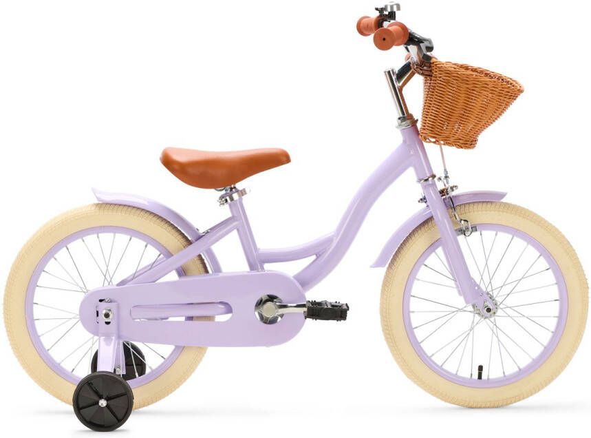 Generation Fietsen Generation Blanco 16 Inch Lila Kinderfiets met Mandje