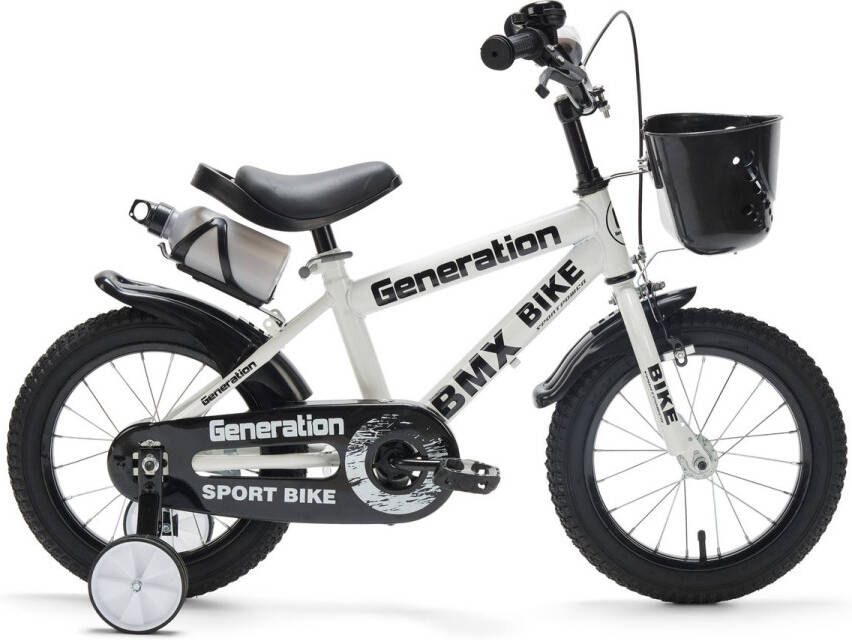 Generation Fietsen Generation BMX 14 inch Wit – Kinderfiets Fiets voor kinderen van 3 tot 5 jaar