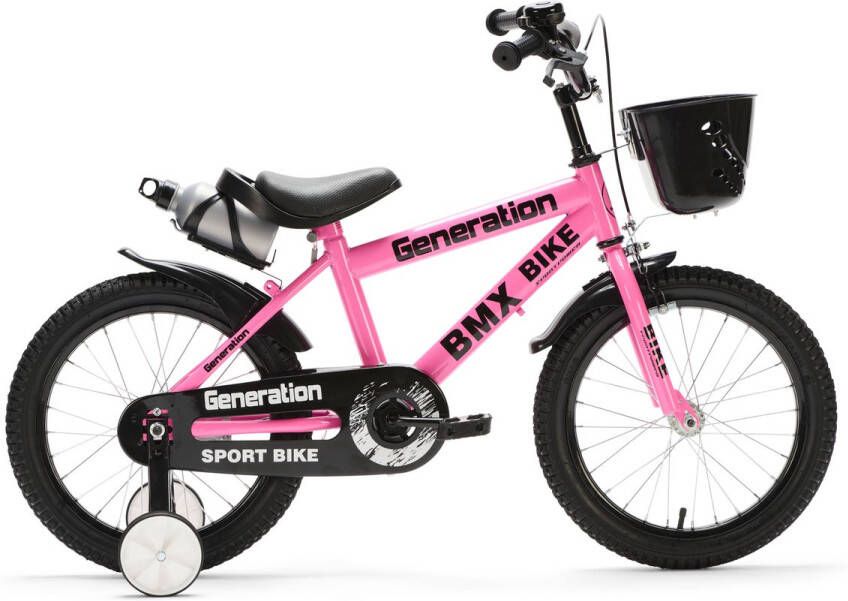 Generation Fietsen Generation BMX 16 inch Roze – Kinderfiets Fiets voor kinderen van 4 tot 6 jaar