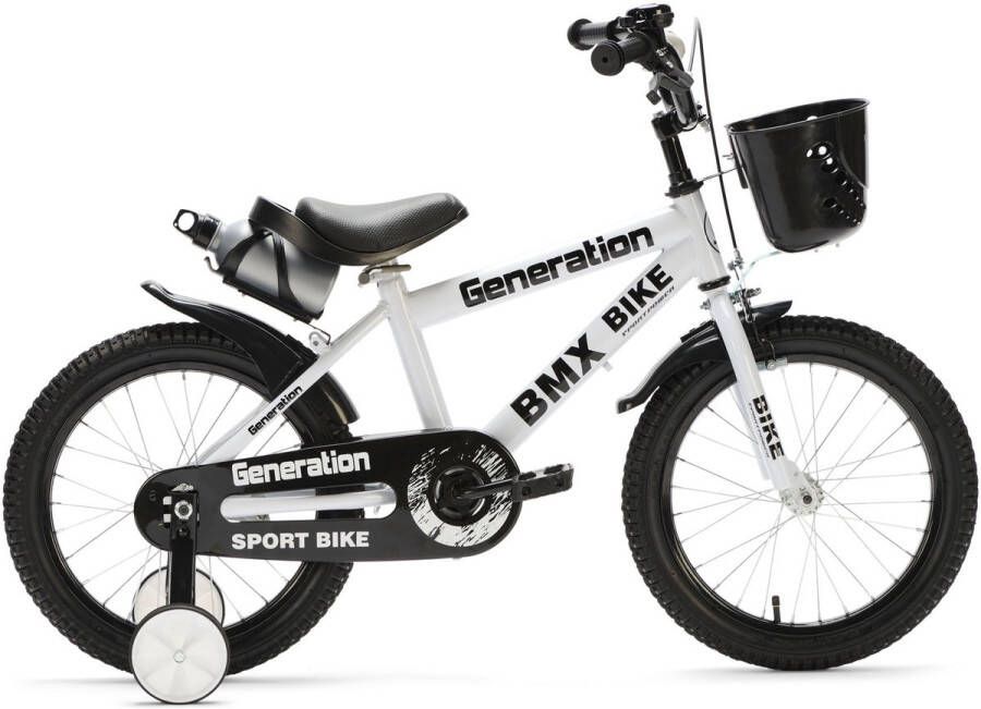 Generation Fietsen Generation BMX 16 inch Wit – Kinderfiets Fiets voor kinderen van 4 tot 6 jaar