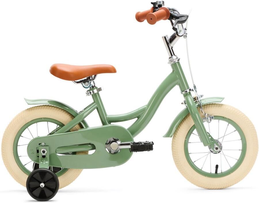 Generation Fietsen Generation Blanco 12 Inch Olijfgroen – Kinderfiets Fiets voor kinderen van 2 tot 4 jaar
