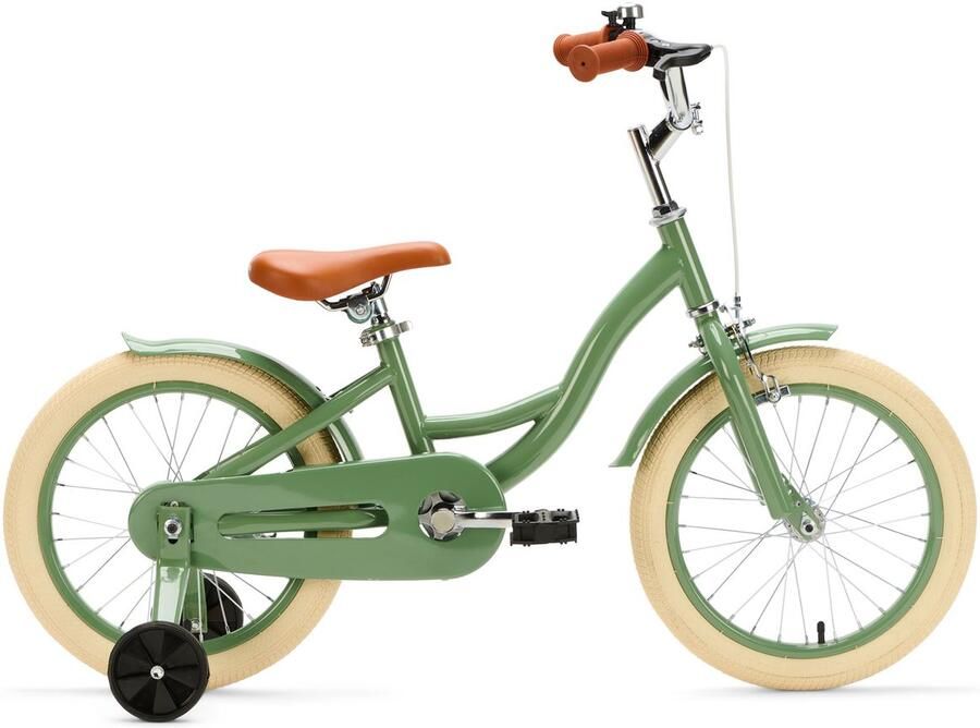 Generation Fietsen Generation Blanco 16 Inch Olijfgroen – Kinderfiets Fiets voor kinderen van 4 tot 6 jaar