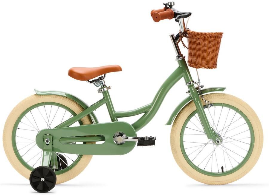 Generation Fietsen Generation Blanco 16 Inch Olijfgroen – Kinderfiets met dje Fiets voor kinderen van 4 tot 6 jaar