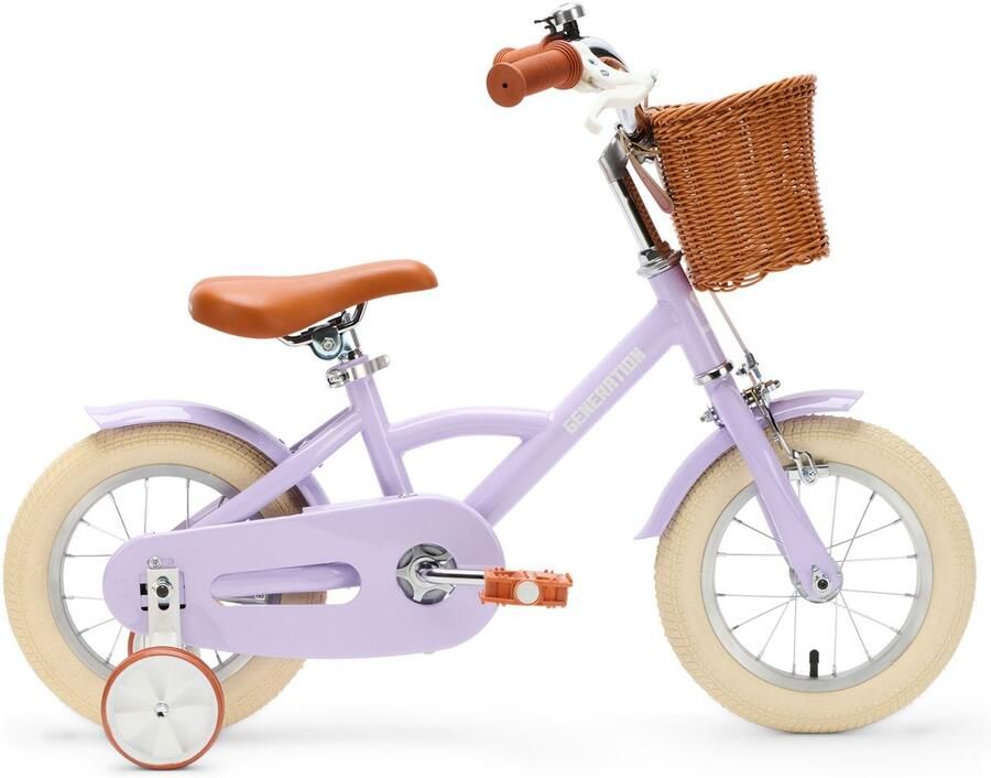 Generation Fietsen Generation Classic 12 inch Lila – Kinderfiets met Mandje