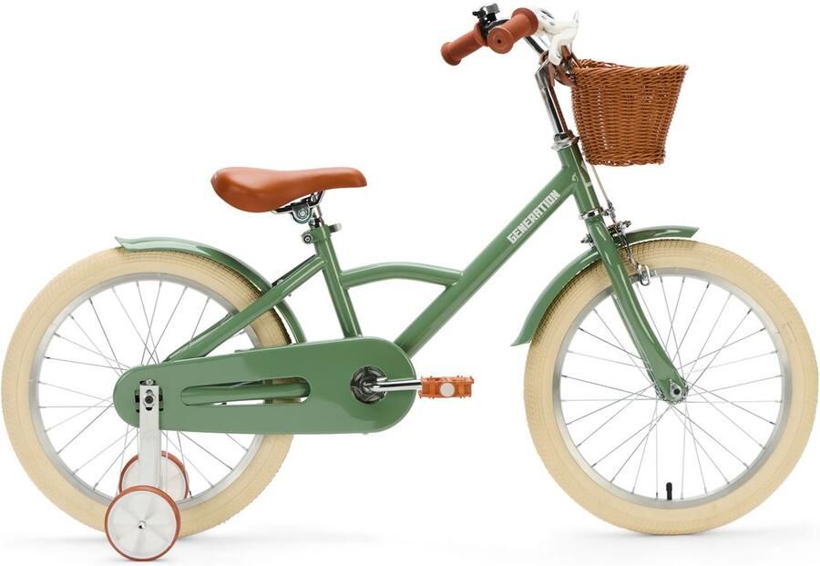 Generation Fietsen Generation Classic 18 inch Groen – Kinderfiets met dje