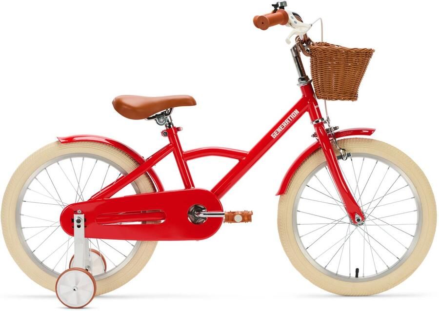 Generation Fietsen Generation Classic 18 inch Rood – Kinderfiets met dje