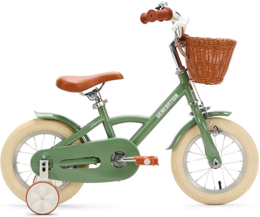 Generation Fietsen Generation Classic 12 inch Groen – Kinderfiets met dje