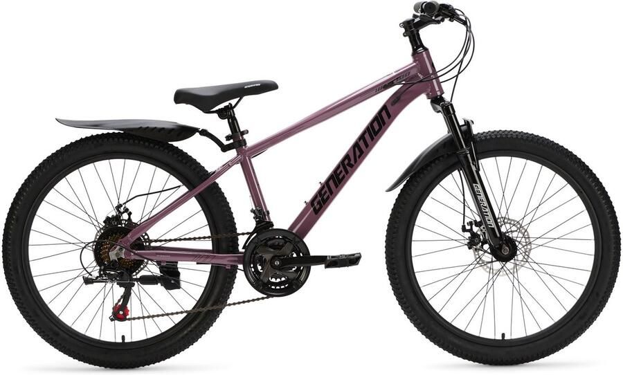 Generation Fietsen Generation GT100 24 inch Paars Kinderfiets met Spatborden