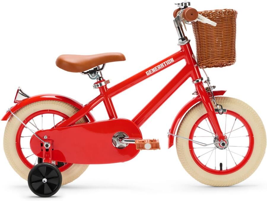 Generation Fietsen Generation Retro 12 inch Rood – Kinderfiets met dje
