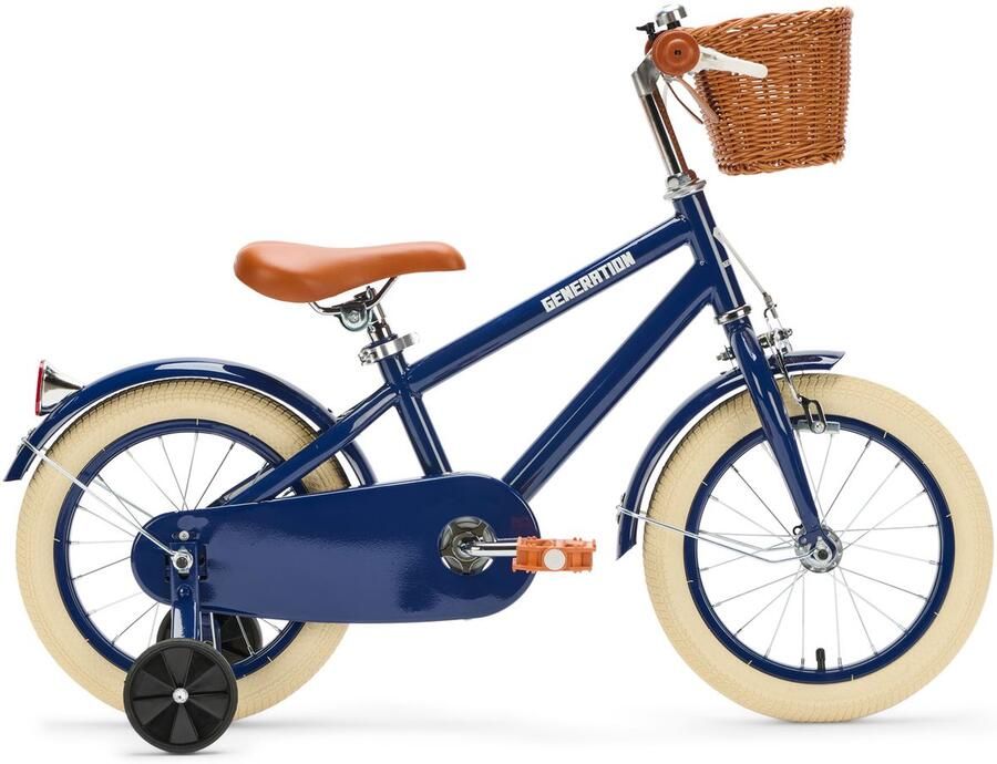 Generation Fietsen Generation Retro 14 inch Blauw – Kinderfiets met dje