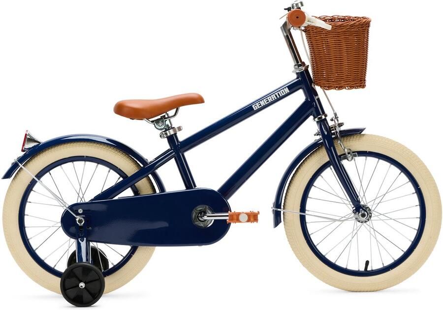 Generation Fietsen Generation Retro 16 inch Blauw – Kinderfiets met dje