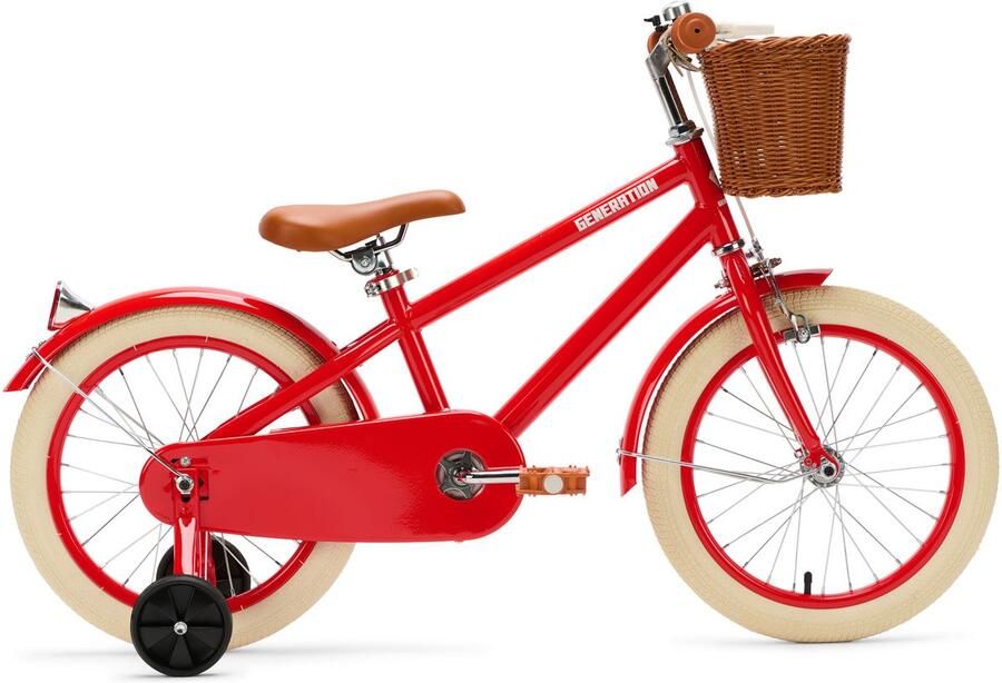Generation Fietsen Generation Retro 16 inch Rood – Kinderfiets met dje