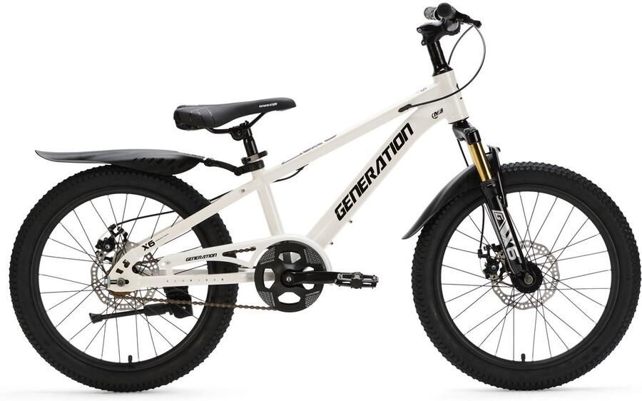 Generation Fietsen Generation X6 20 inch Wit – Kinderfiets met Spatborden