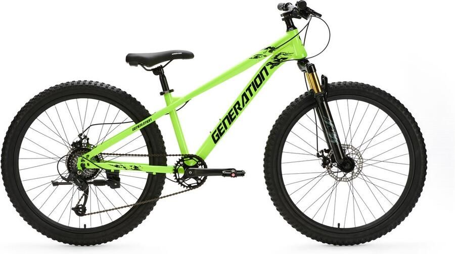 Generation Fietsen Generation X8 Mountainbike 26 inch Neon Geel