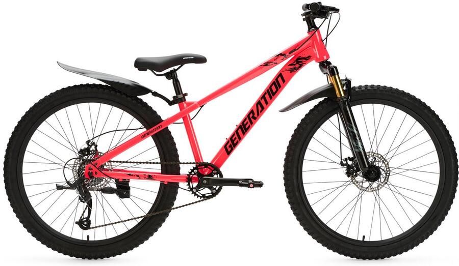 Generation Fietsen Generation X8 Mountainbike 26 inch Roze met Spatborden
