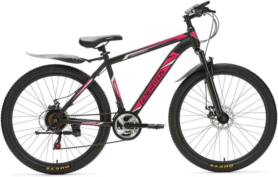 Generation Fietsen Generation Mountainbike 26 inch Roze Zwart Spatborden