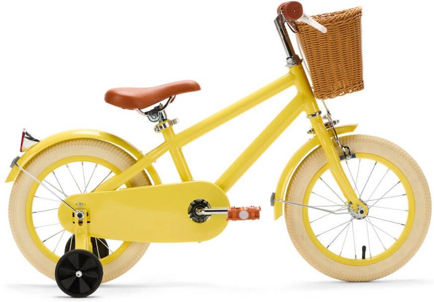 Generation Fietsen Generation Retro 14 inch Geel – Kinderfiets met dje