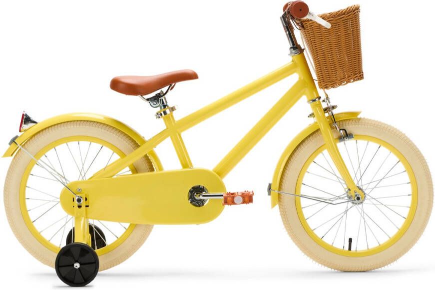 Generation Fietsen Generation Retro 16 inch Geel – Kinderfiets met dje