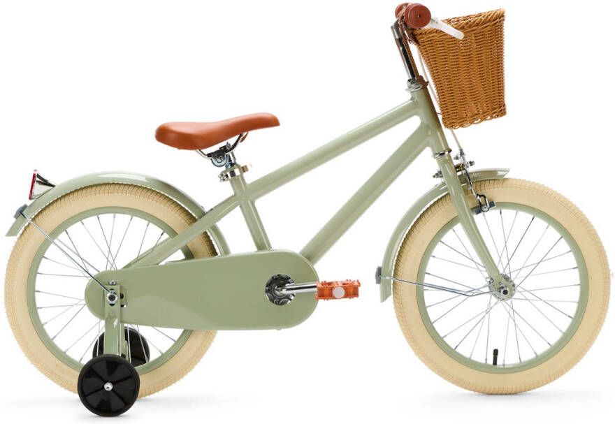 Generation Fietsen Generation Retro 16 inch Groen – Kinderfiets met dje
