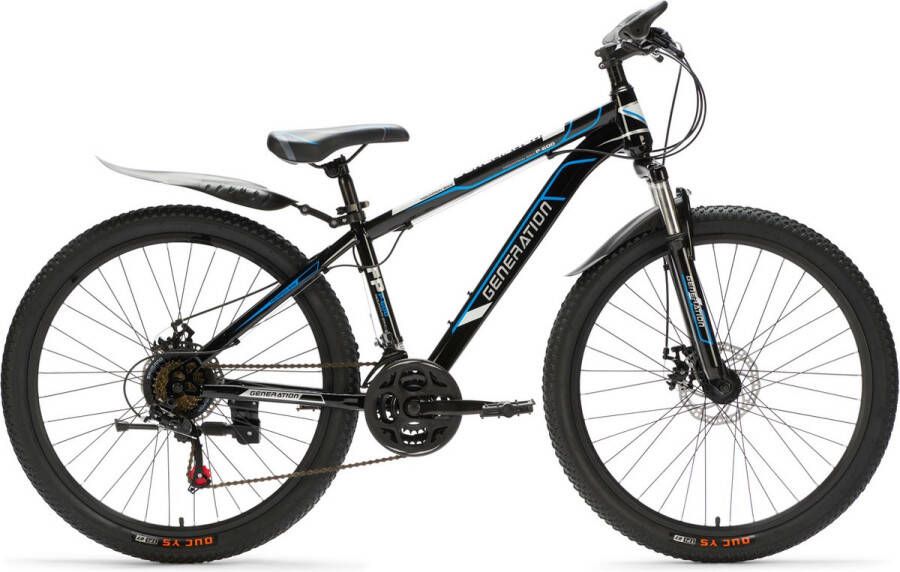 Generation P-600 Mountainbike 26 inch Blauw Spatborden