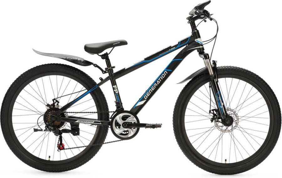 Generation P-600 Mountainbike 26 inch Blauw Spatborden