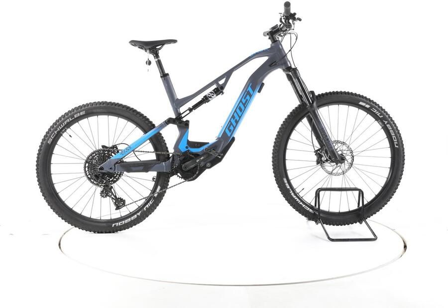 GHOST E-ASX 160 Essential AL Elektrische full-suspension mountainbike Bosch grijs