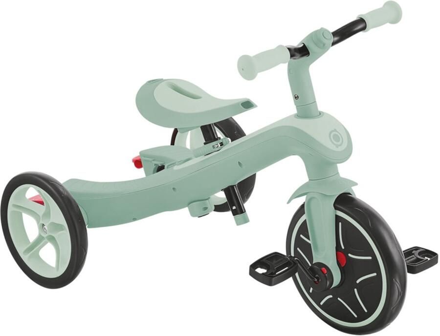 Globber Driewieler Trike 4 in 1 in Pistachio ECO groen 4in1 converteerbaar met duwstang vanaf 10 maanden tot 5 jaar