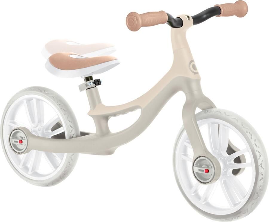 Globber Loopfiets Go Bike Elite Sand beige zandkleur zadel verstelbaar vanaf 2 jaar tot 5 jaar