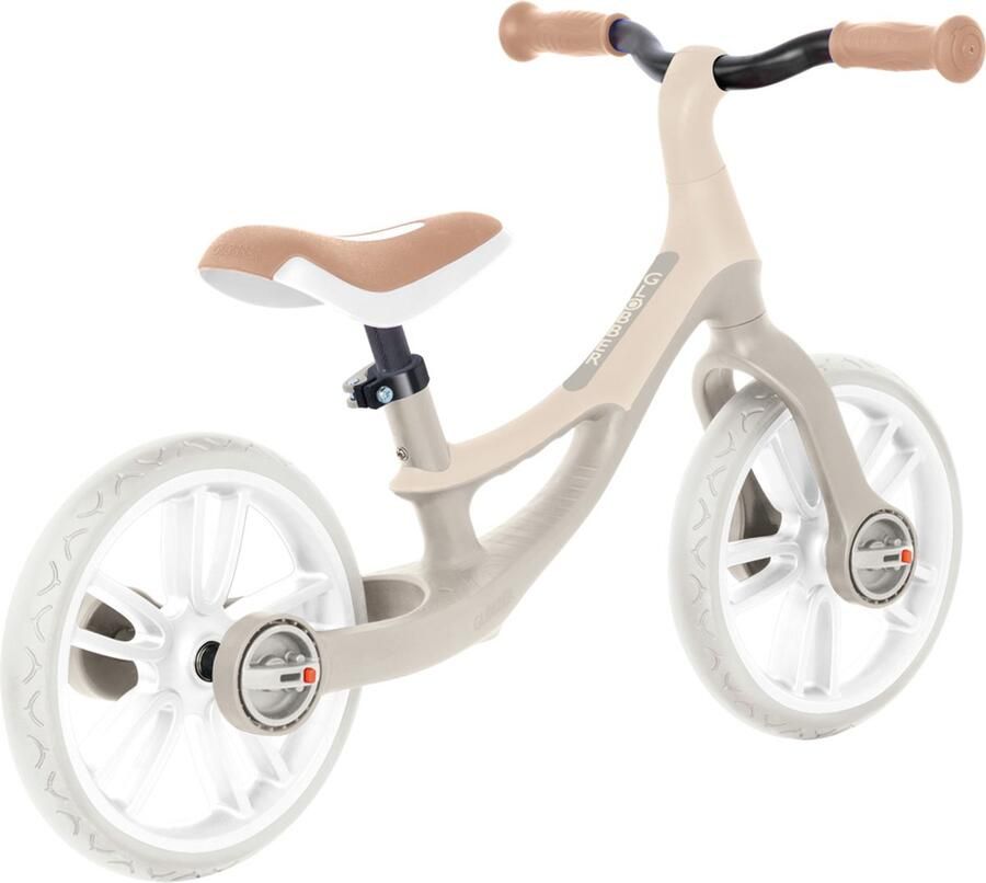 Globber Loopfiets Go Bike Elite Sand beige zandkleur zadel verstelbaar vanaf 2 jaar tot 5 jaar
