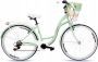 Goetze mood damesfiets retor vintage holland city bike 28 inch 7 speed shimano lage instap mandje met vulling gratis - Thumbnail 1