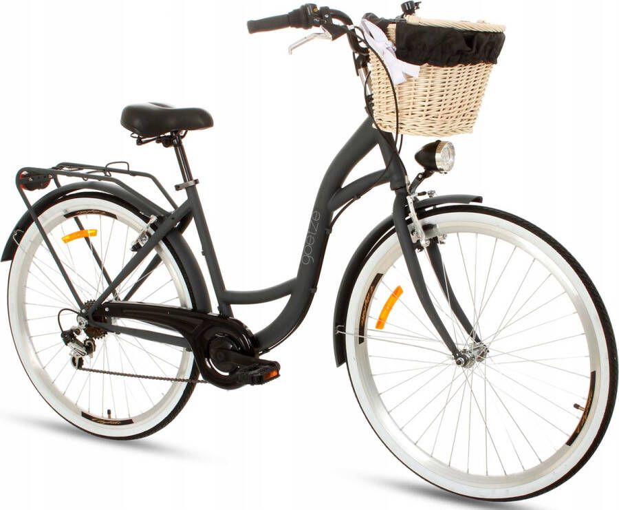 Goetze mood retro vintage holland city bike 28 inch 7 speed shimano lage instap mandje met vulling gratis