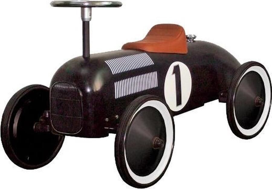 Goki Retro Loopauto Zwart