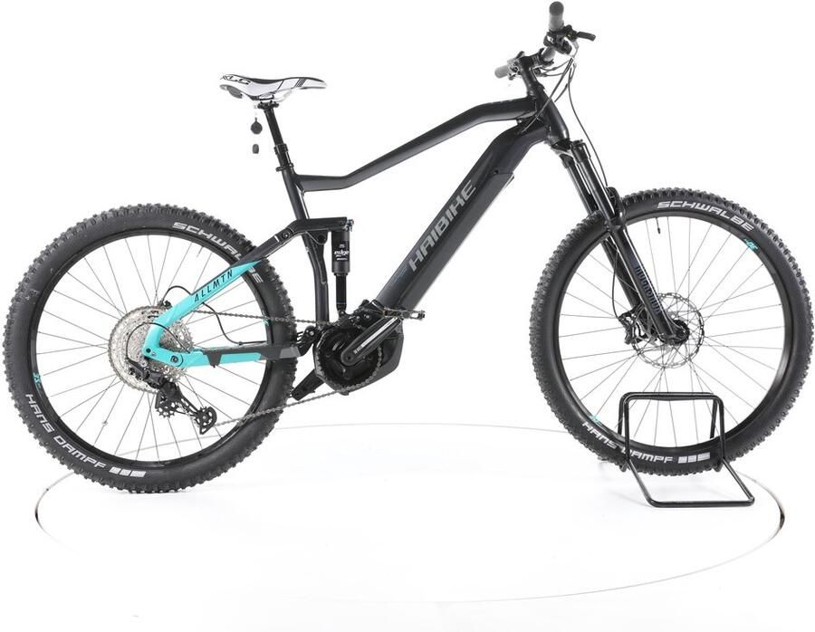 HAIBIKE AllMtn 1 Elektrische full-suspension mountainbike Yamaha Accu 630Wh zwart