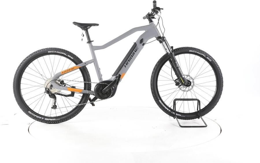 HAIBIKE Hardnine 4 Elektrische hardtail mountainbike Bosch Accu 400Wh 29 grijs