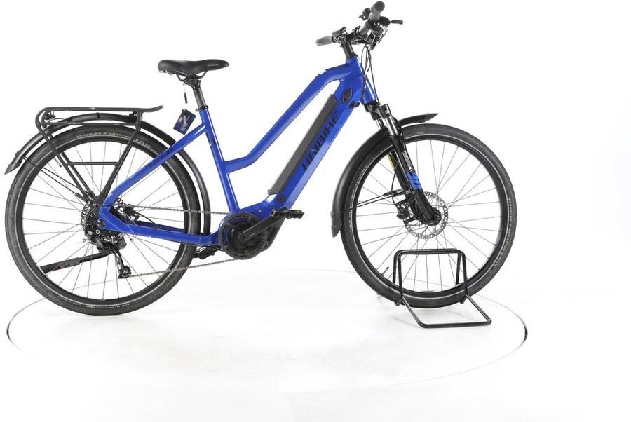 HAIBIKE Trekking 4 Elektrische trekkingfiets Yamaha Accu 500Wh 27 5 2023 blauw