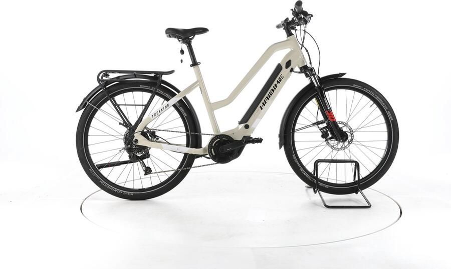 HAIBIKE Trekking 4 Elektrische trekkingfiets Yamaha Accu 500Wh 27 5 beige Pro
